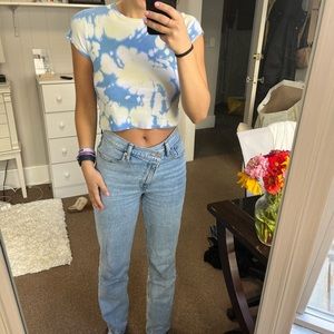 Cute tie-dye crop top